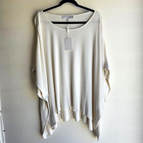Misook silk blend poncho top. - Picture 1 of 6